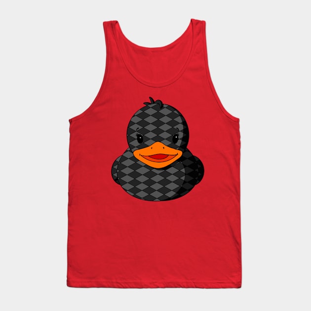 Checkerboard Rubber Duck Tank Top by Alisha Ober Designs